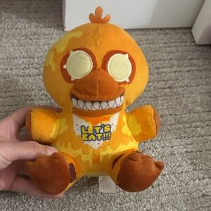 Vibrant Plush Duck Toy - Orange and Yellow